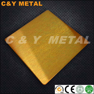 CY-0010 STAINLESS STEEL NO.4 GOLD SHEET